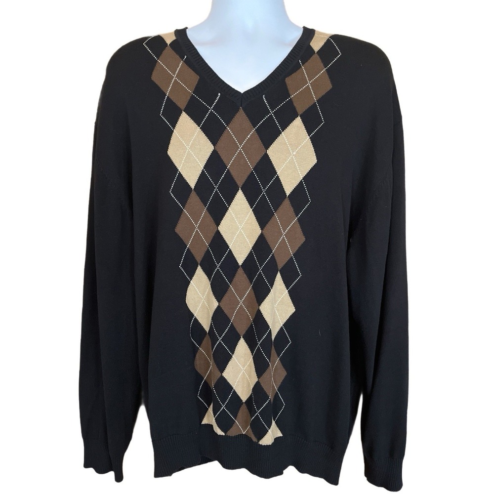 Jos. A. Bank Signature Collection Ledbetter Golf V Neck Sweater Men's Size 2XL